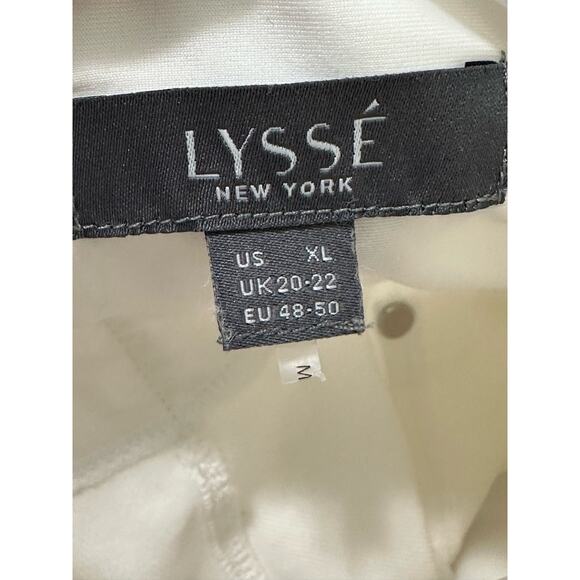 Lysse cream straight legs pull on pants size XL - Picture 4 of 9